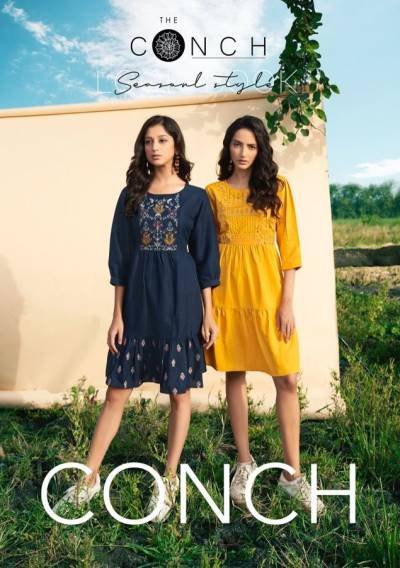 Conch Designer Short Kurti Collection